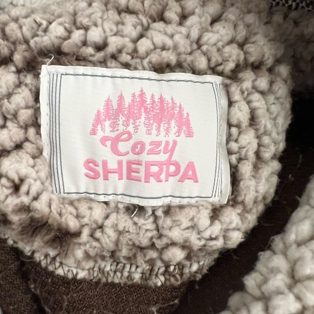 Cozy Sherpa Quarter Zip Sherpa Pullover Women Size Large - Picture 5 of 7